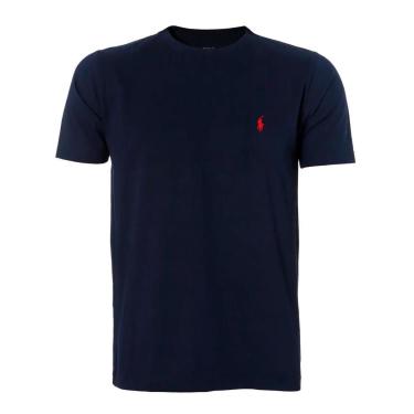 Imagem de Camiseta Ralph Lauren Custom Fit Azul Marinho-Masculino