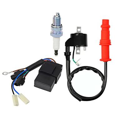 Imagem de RAGBUSCLE Bobina de ignição + vela de ignição + caixa Cdi, 1 conjunto 3085564, compatível com Polaris Sportsman 500 1996-2001