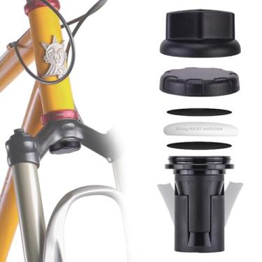 Imagem de BSSOK Suporte para bicicleta AirTag oculto para garfo, proteção antifurto, suporte de bicicleta AirTag - impermeável para garfo de suspensão MTB com diâmetro interno de 18 a 30 mm (AirTag não