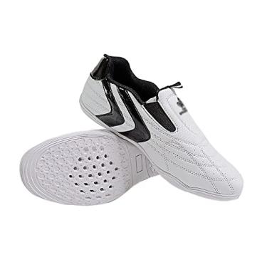 Imagem de Sapatilha de artes marciais, sapatos de boxe respirável antiderrapante Kung Fu Taichi para homens e mulheres, para crianças unissex Taekwondo Karate sapatos de artes marciais(Colorful,20cm)