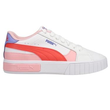 Imagem de PUMA Girl's Cali Star Rainbow Sunset (Big Kid) Puma White/Salmon/Prism Violet 6 Big Kid M
