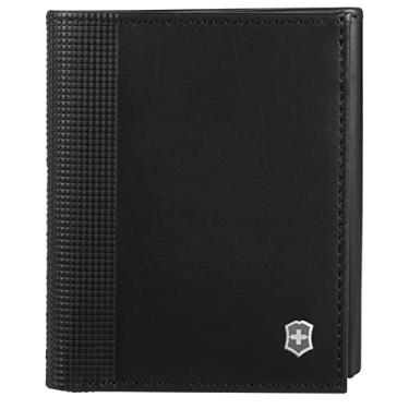 Imagem de Carteira Victorinox Altius Alox Tri-Fold, Preta, 9x10cm