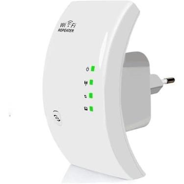 Imagem de Repetidor WiFi Potente - Amplificador e Extensor de Sinal Wireless, Branco