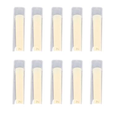 Imagem de Palhetas de Sax, Palhetas de Saxofone Alto, Palhetas de Saxofone Tenor Soprano para Música Clássica e Jazz Com 10 Peças (Força 2,5)
