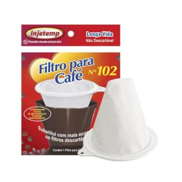 Imagem de Coador Filtro Café Permanente Sem Uso De Papel 102 Coa Fácil Longa Vida