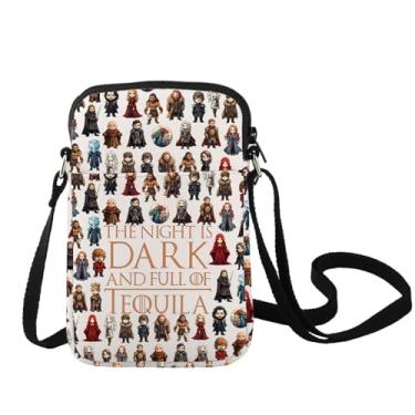 Imagem de LEVLO Bolsa tiracolo Thrones Game Thrones Game Fans Gift The Nnight Is Dark And Full Terrors Thrones Game Shoulder Bag, Bolsa C Nnight is Dark