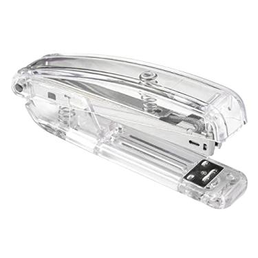 Imagem de Grampeador Estilo Minimalista, Economia de Trabalho, Fácil Grampeamento, Aderência Confortável, Grampeador Portátil de Metal Acrílico para Escritório e Escola (Prata)