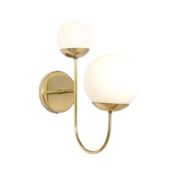 Imagem de Metal Domado Arandela 6074.05 Sole Curve Haste Dupla Ouro