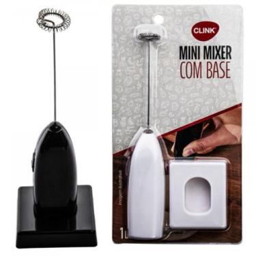 Imagem de Mini Mixer para Cafe Com Base Plástico e Aço Inox - Clink, Preto