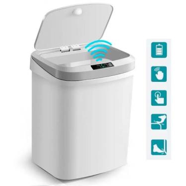 Imagem de Lixeira Automática com Sensor Recarregável para Cozinha - BELLATOR