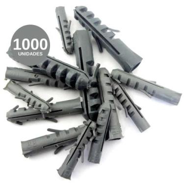 Imagem de Bucha para Fixação Comum Tijolo Parede Concreto 7mm com 1000 unidades 