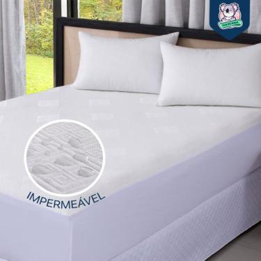 Imagem de  Capa de Colchão Impermeável SUPER SILENCIOSO Premium Tecido Jacquard 