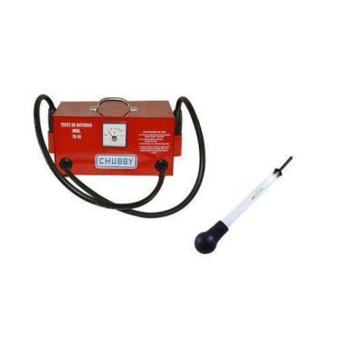 Imagem de Kit Testador Bateria Automotiva TR-95 + Densímetro em Vidro - Chubby