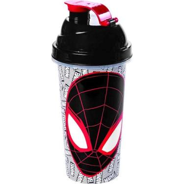 Imagem de Copo Infantil Shake Spiderman 580ml Tampa com Rosca - Plasútil