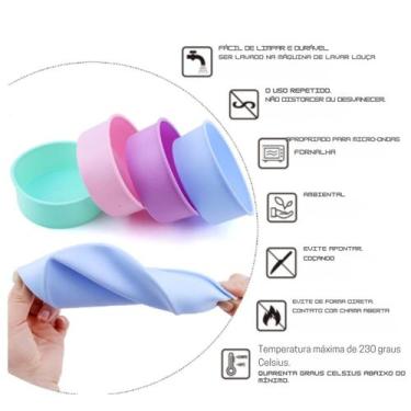 Imagem de Forma Molde de Bolo De Silicone Cozimento Travessas, Assadeiras 14cm -
