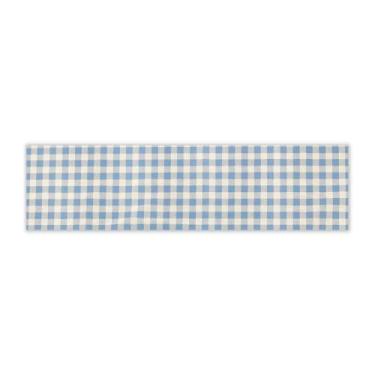 Imagem de Trilho Caminho de Mesa Páscoa Coelho Colorido - MUMUDECOR, XADREZ AZUL
