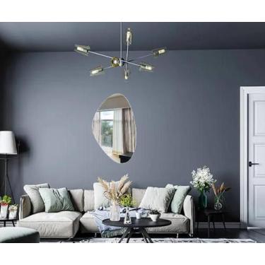 Imagem de Espelho Orgânico Decorativo Sala Vertical 95cm Com Suporte - V.A Decor