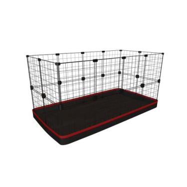 Imagem de Cercado Aramado Porquinho da Índia 90x120x60 Cm Branco e com Bandeja H