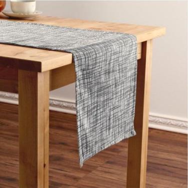 Imagem de Caminho de Mesa Jacquard Nice Cinza Claro - FASTLAR, 43x220cm