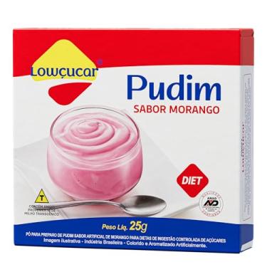 Imagem de Pudim Lowçucar Zero Açúcares Sabor Morango 25g
