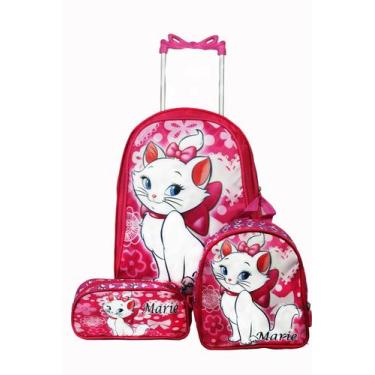 Imagem de Mochila Escolar Kit Completo Infantil Gata Marie - Nh Mix