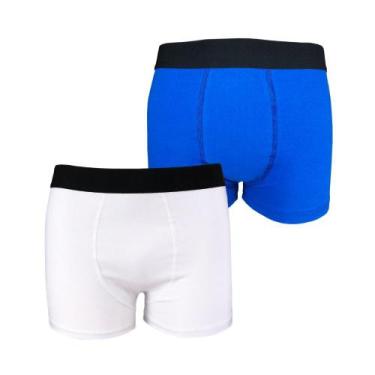 Imagem de Kit com 2 Cuecas Boxer Box Try Basics Algodão Cotton Lisa Básica Casua