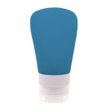 Imagem de Frasco Reutilizável para Viagens de Silicone Azul 60ml Lyor, 4905