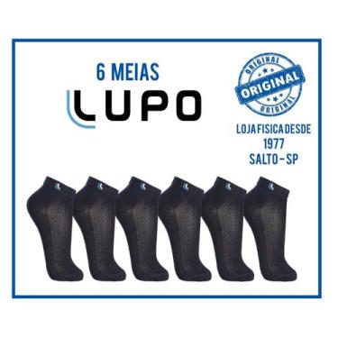 Imagem de Meias Lupo - Kit 6 Pares Meia Esportivas Lupo Cano Curto Ref.3225, 6, 