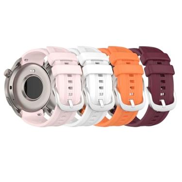 Imagem de QGHXO Pulseira para Amazfit Balance, pulseira de substituição de silicone macio para smartwatch Amazfit Balance (sem rastreador, apenas pulseiras de substituição)