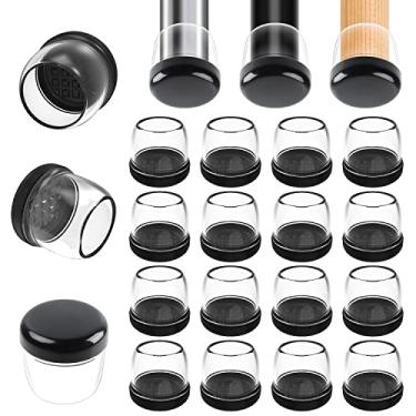 Imagem de MAYZOLOP Controles Deslizantes de Cadeira para Pisos em Carpete, 16 Unidades de Deslizamento de Cadeira em Carpete Redondo de Móveis, Protetores de Perna de Cadeira para Carpete, Fazem com Que Os Desl