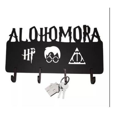 Imagem de Porta Chaves Alohomora Harry Potter Em Mdf 3mm - Loja Dinka