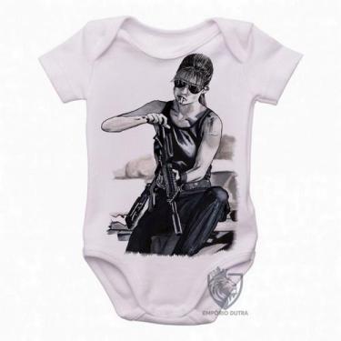 Imagem de body nenê criança roupa bebê Exterminador do Futuro Sarah Connor - Emp
