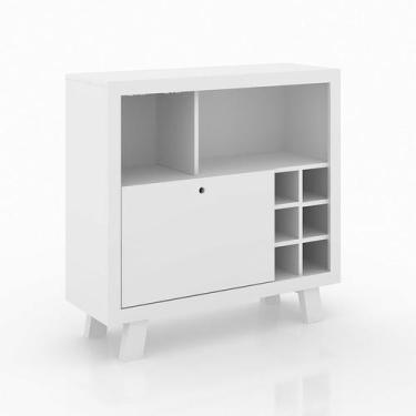 Imagem de Adega Bar 8 Nichos 90x87,5x31,5 cm Branca Tecnomobili