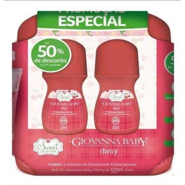 Imagem de Kit C/2 Giovanna Baby Desodorante Rolll On Cherry 50ml 