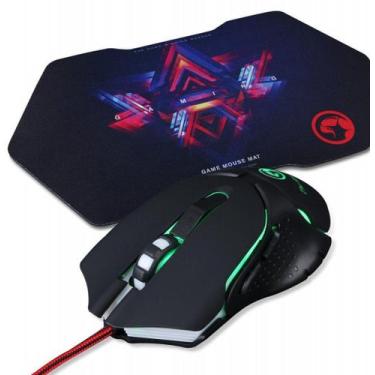 Imagem de Mouse +Mousepad Marvo M309+G7 Gaming Preto