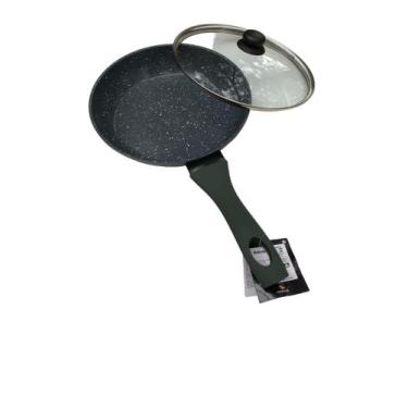 Imagem de Frigideira indução Revestimento Ceramico Jade com tampa 22cm - ETIHOME