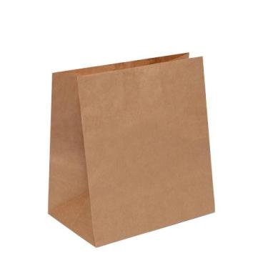 Imagem de 50 Unidades Sacos de papel Kraft para Delivery e Mercado Compras taman