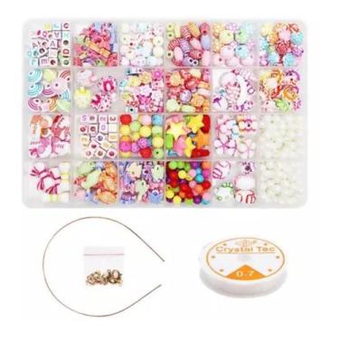 Imagem de Kit terere miçanga para pulseira colar bijouteria colorido missanga - 