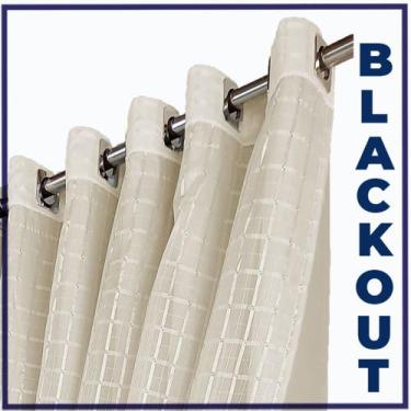 Imagem de Cortina blackout com voal apartamento Miami 6 x 2,50 branco - Bravin C