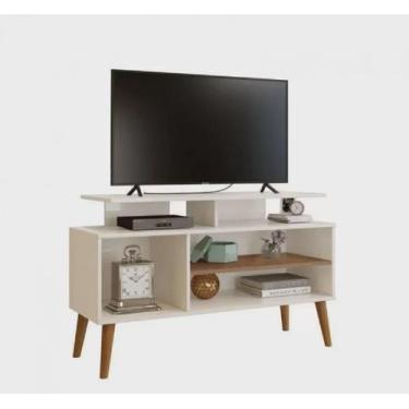 Imagem de Estante Rack Retrô Off White Pés Palito - Carmolar