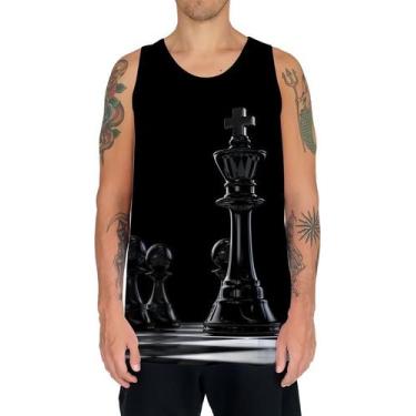 Imagem de Camiseta Regata Jogo Tabuleiro Xadrez Rei Torre Rainha HD 4 - Enjoy Sh