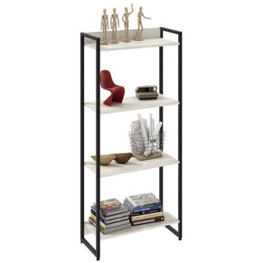 Imagem de Estante Livreiro Dynamica Industrial 60cm 4 Prateleiras C08 Snow - Mpo