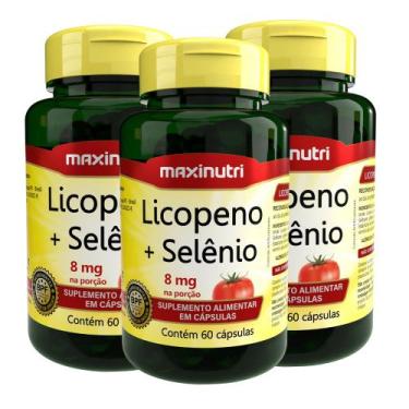 Imagem de Kit 3 Licopeno + Selênio Anti OX 500mg 60 Capsulas Maxinutri
