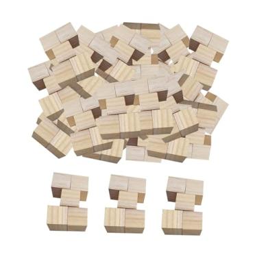 Imagem de oshhni 500Pcs Cubos de Madeira para Projetos de Artesanato e Brincadeiras, 1.5 Cm