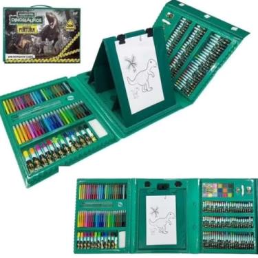 Imagem de Estojo de Pintura Infantil Maleta de Colorir Completa para Crianças (208 Peças)