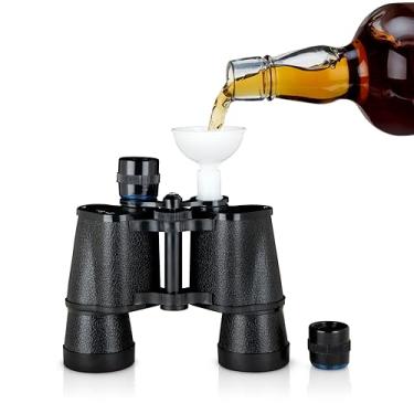 Imagem de True Frasco binocular - Gameday Hidden Flask - Recipiente secreto de álcool - Frasco secreto preto de 473 ml, conjunto de 1