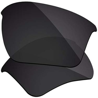 Imagem de Firtox Lentes polarizadas de substituição compatíveis com óculos de sol Oakley Flak Jacket XLJ - Stealth Black