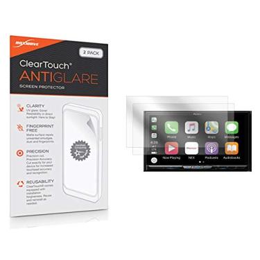 Imagem de Pioneer Película protetora de tela AVIC-W8500NEX BoxWave [ClearTouch antirreflexo (pacote com 2)] Película fosca anti-impressão digital para Pioneer AVIC-W8500NEX