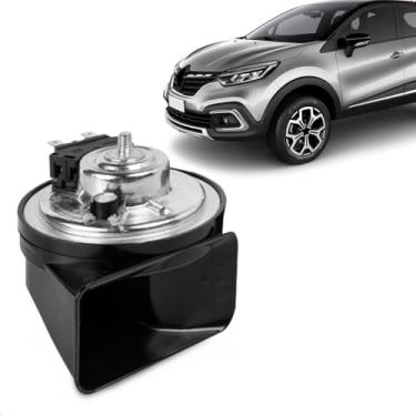 Imagem de Buzina Automotiva Captur 2017 A 2024 Am80Sx L Conector Sicma Marrom Grave 12V Caracol 2 Terminais