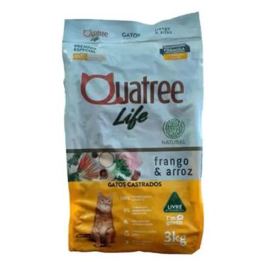 Imagem de Quatree Life Gatos Castrados Frango E Arroz 3Kg